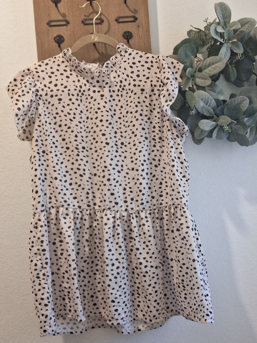 Ivory Printed Tiered Shirt